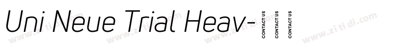 Uni Neue Trial Heav字体转换